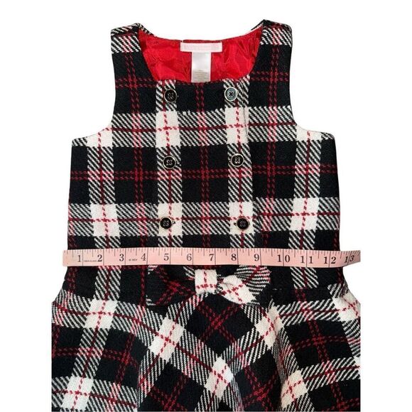 Janie & Jack Toddler 2T Girl Tweed Plaid Jumper Dress - Picture 8 of 8
